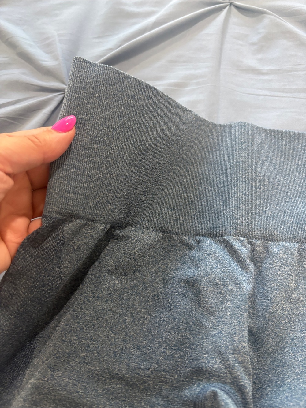 NVGTN High-Waist Gray Seamless Leggings - Picture 3 of 5